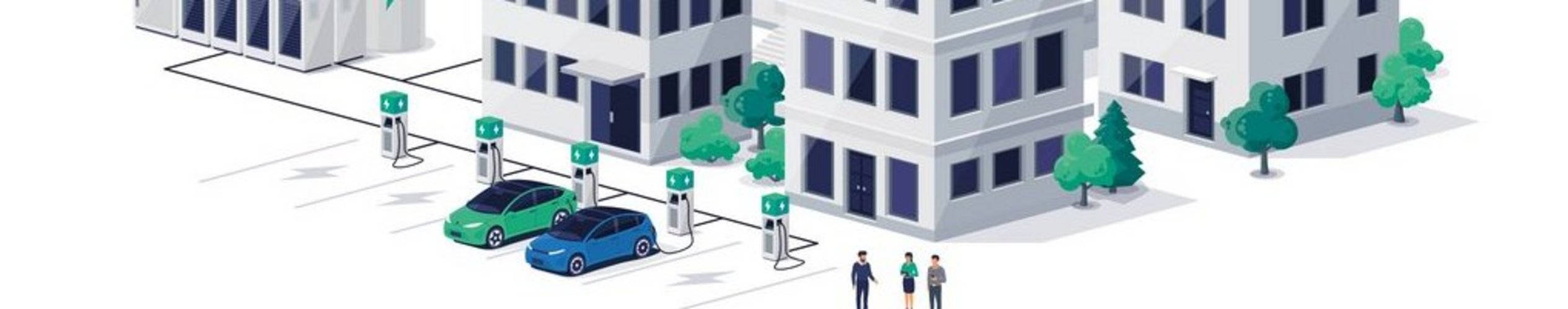 Beispielhafte Zeichnung mit Möglichkeiten der Energieversorgung.